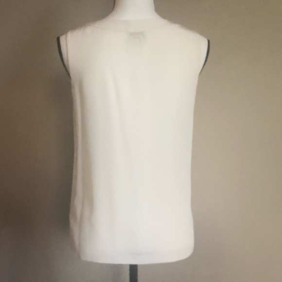 Kate Spade Sleeveless Pleated Front Silk Blouse - Picture 3 of 5